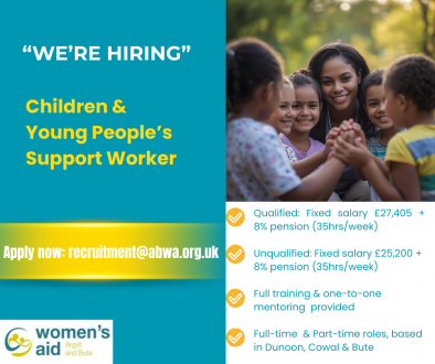 Children and Young People Support Worker Job Advert