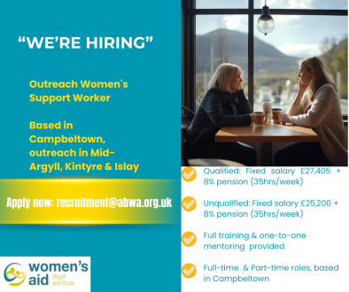 Job advert for Campbeltown Support Worker
